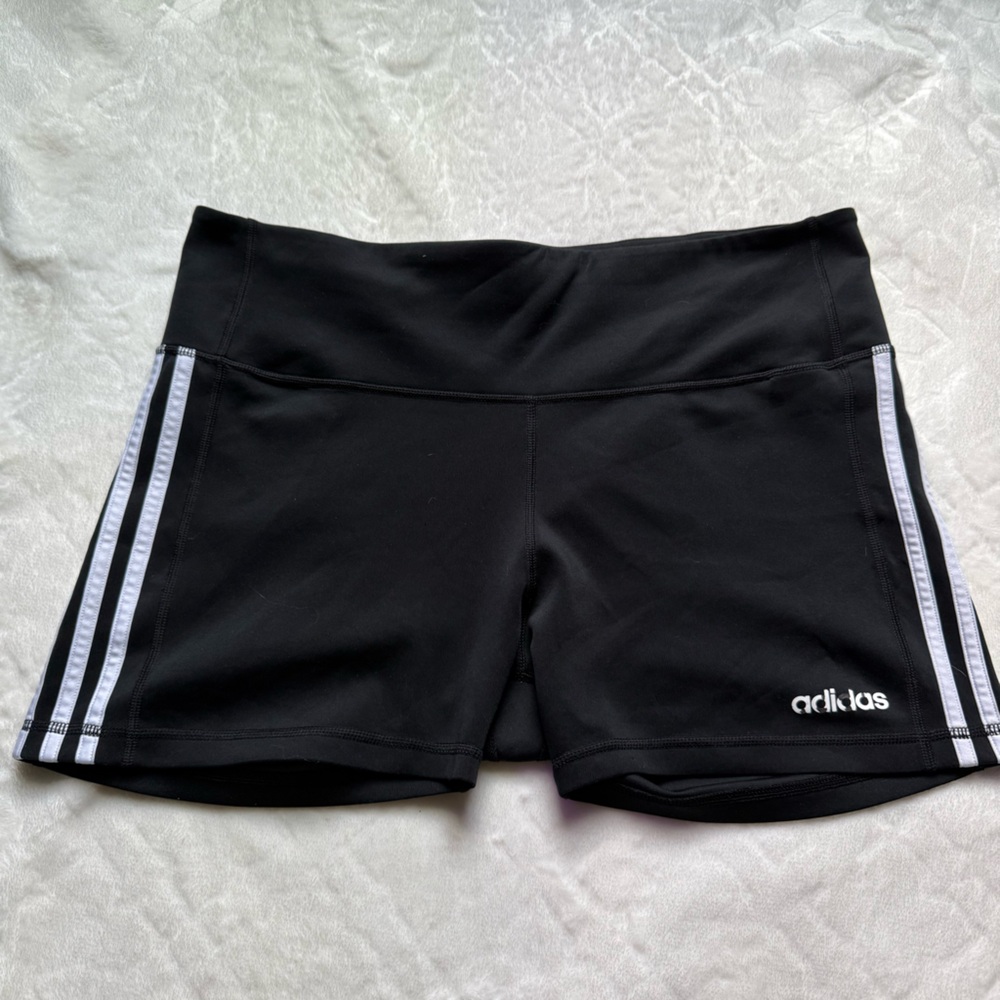 Adidas Black Performance Spandex Shorts